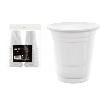 VASOS PLASTICOS SHOT DESECHABLE BLANCO 60ML 30PCS - 2