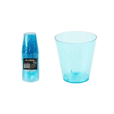 VASOS ACRILICOS SHOT AZUL TRANSPARENTE 60ML 20PCS - 1