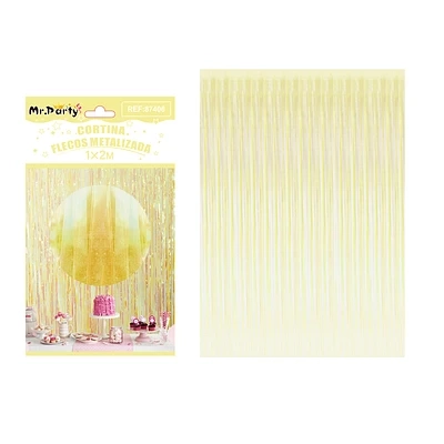 CORTINA DE FLECOS TORNASOL AMARILLO 1M*2M - 1