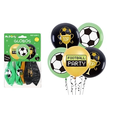 GLOBOS DE LATEX FUTBOL 5PCS - 1