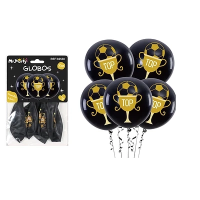 GLOBOS DE LATEX TROFEO MATE 30CM 5PCS - 1