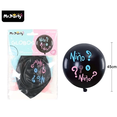 GLOBOS DE LATEX NIÑO O NIÑA 45CM - 1