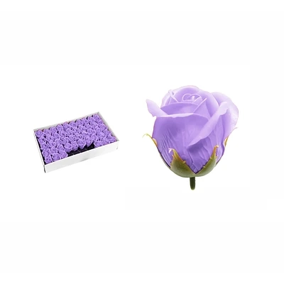 ROSAS DE JABON AROMATICAS 5CM 50 PIEZAS LILA - 1