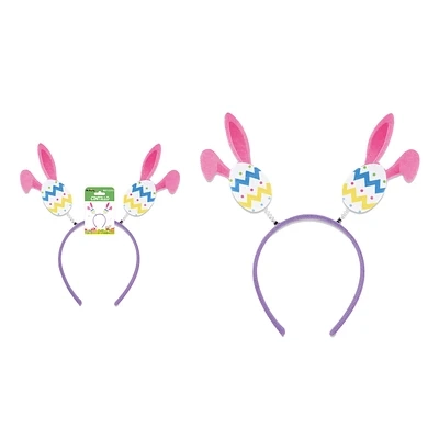 CINTILLO DE PASCUA CON OREJAS DE CONEJO Y HUEVO DE PASCUA - 1