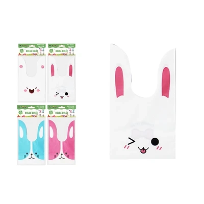 BOLSAS DE DULCES CON CONEJO PARA PASCUA 10*17CM 10PCS COLOR ALEATORIO - 1