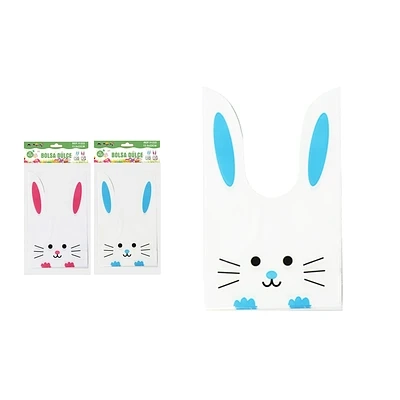 BOLSAS DE DULCES CON CONEJO PARA PASCUA 13.5*22CM 10PCS COLOR ALEATORIO - 1