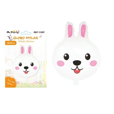GLOBO METALIZADO CONEJO DE PASCUA 40*54CM - 1