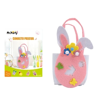 CANASTA DE PASCUA CON OREJAS DE CONEJO Y HUEVO - 1