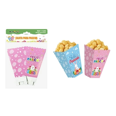 CAJA DE DULCES DE PASCUA 4.5*4.5*11.5CM 6PCS COLOR ALEATORIO - 1