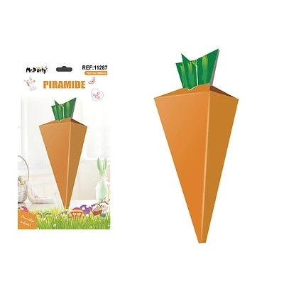 CAJA DE DULCES DE ZANAHORIA PARA PASCUA 7.6*7.6*18.5CM 6PCS - 1