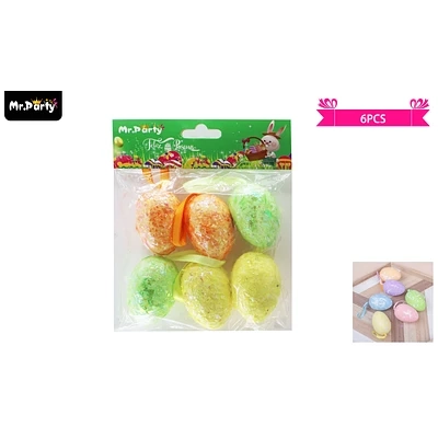 COLGANTE DE HUEVOS PARA PASCUA 6CM 6PCS - 1