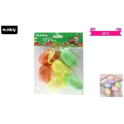 COLGANTE DE HUEVOS PARA PASCUA 6CM 6PCS - 1