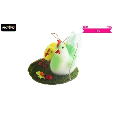 ADORNO DE POLLITO PARA PASCUA COLOR ALEATORIO - 1