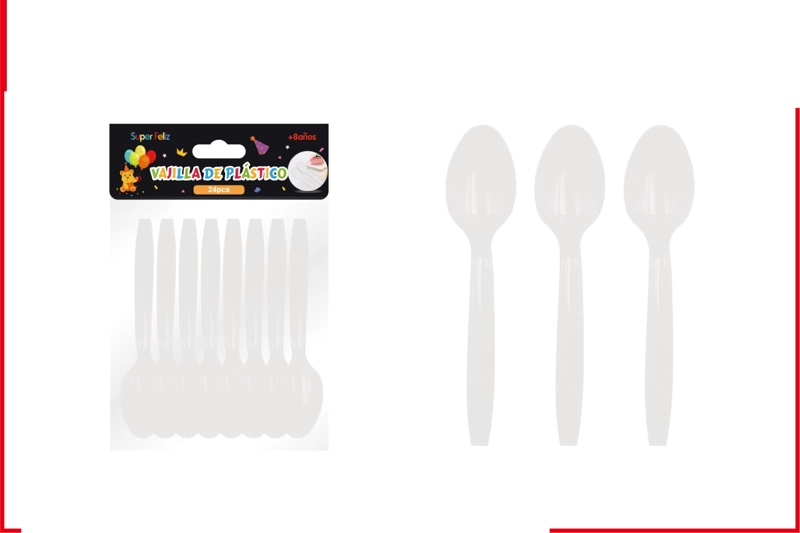 CUCHARA BLANCO 24PCS - 1