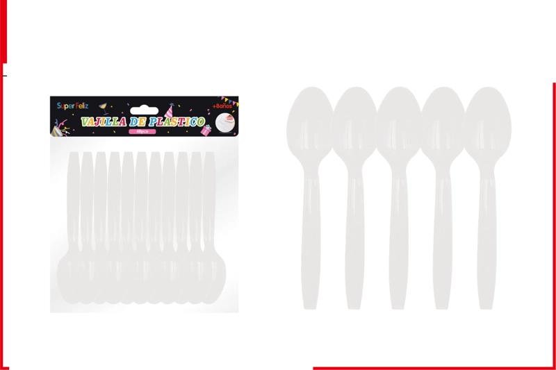 CUCHARA BLANCO 48PCS - 1