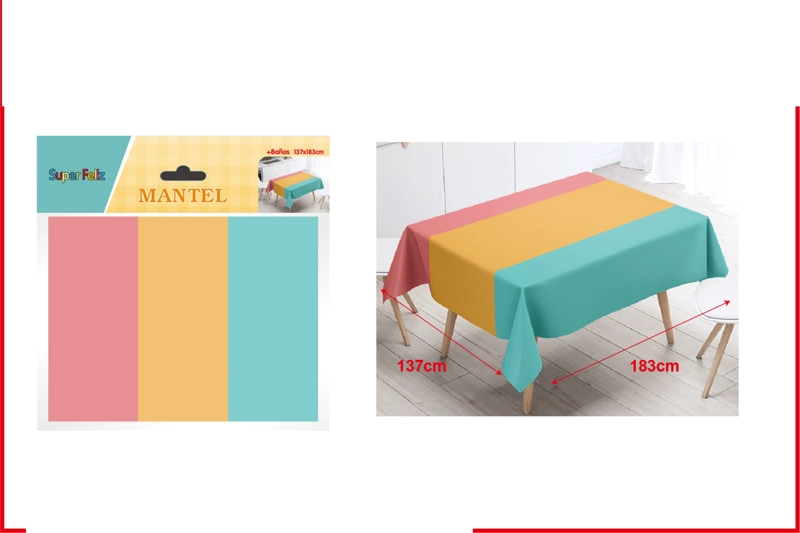 MANTELES (AZUL-AMARILLO-ROSADO) - 1