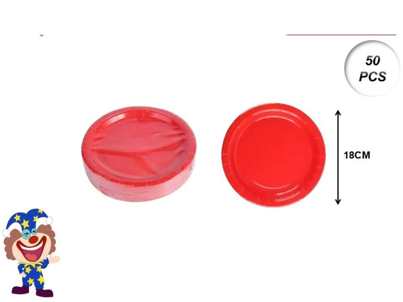 PLATO 50 UNIDADES 7/18 CM - 1