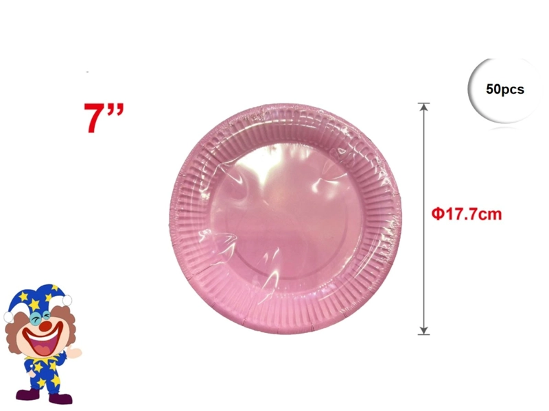 PLATO 50 UNIDADES 7/18 CM - 1