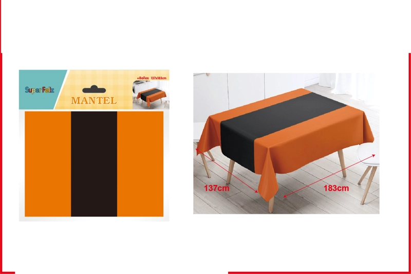 MANTELES (NARANJA Y NEGRO) - 1