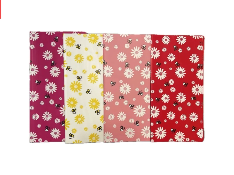 PAPEL COREANO MULTICOLOR DE FLORECITAS - 1