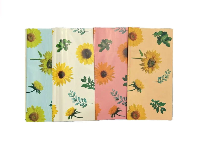 PAPEL COREANO MULTICOLOR DE GIRASOLES - 1