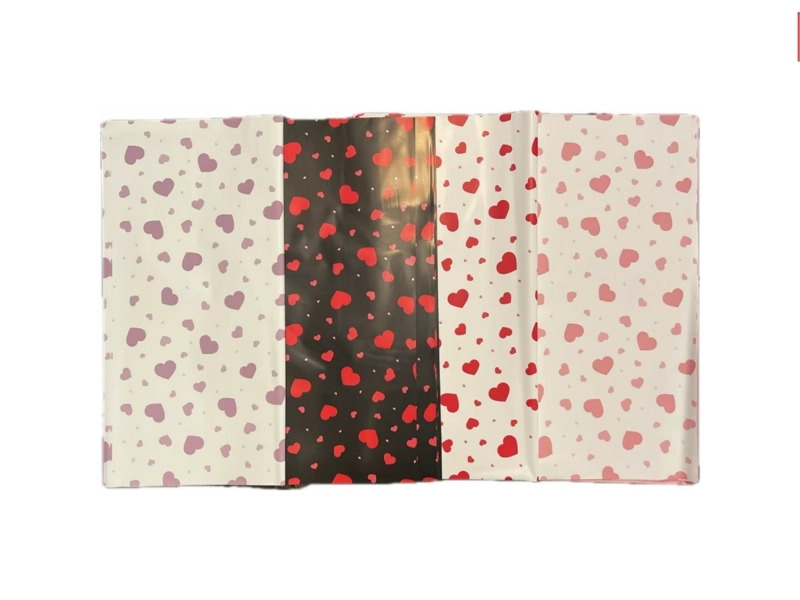 PAPEL COREANO MULTICOLOR CON CORAZONES - 1