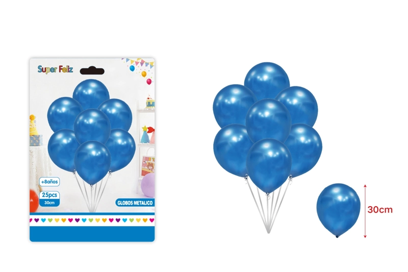 GLOBO CROMADO (AZUL) - 1