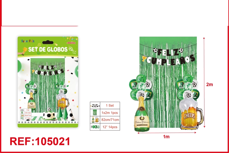 JUEGO DE GLOBOS PARA CORTINA (BOTELLA) - 1