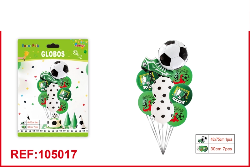 GLOBO SET DE FUTBOL (GLOBO DE PUNTOS) - 1