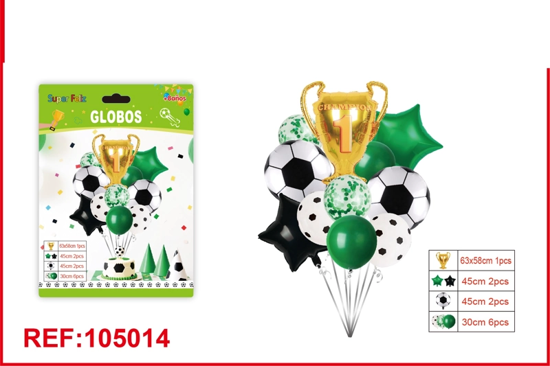 GLOBO SET DE FUTBOL (ESTRELLA/TROFEO) - 1