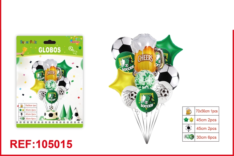 GLOBO SET DE FUTBOL (ESTRELLA/BOTELLA) - 1