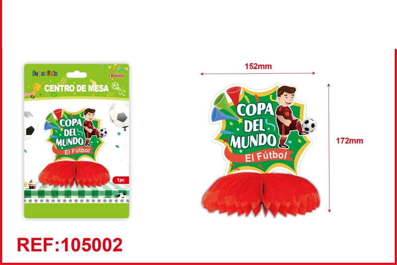CENTRO DE MESA DE COPA DEL MUNDO (EL FUTBOL) - 1