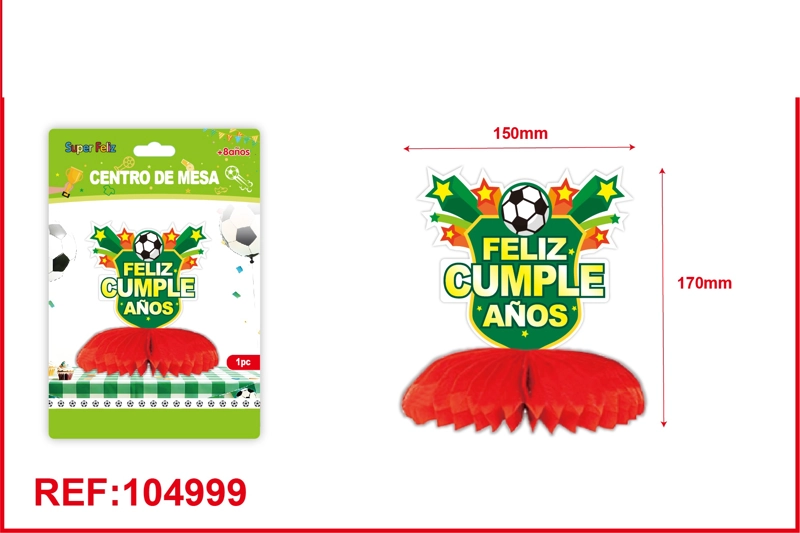 CENTRO DE MESA DE COPA DEL MUNDO (FELIZ CUMPLEAÑOS/MEDALLA/PELOTA) - 1