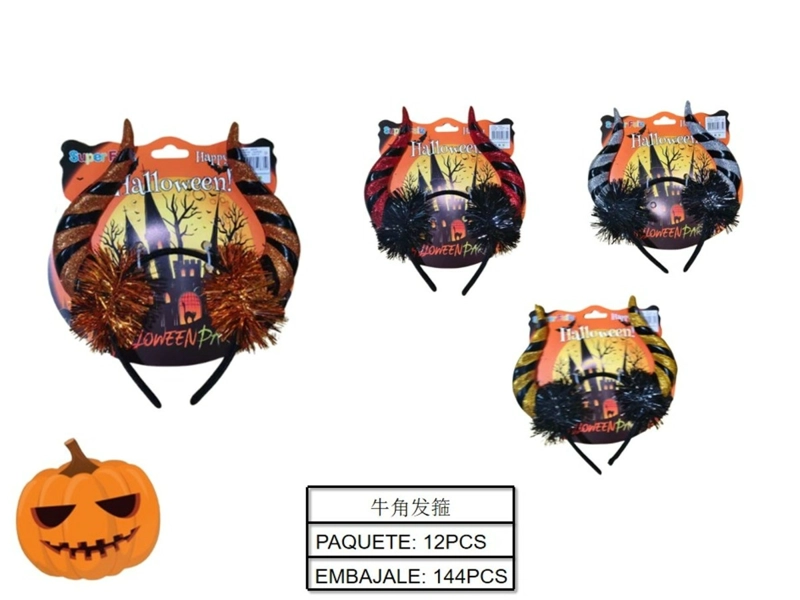 HALLOWEEN (CINTILLO CUERNOS/DOS COLORES) - 1