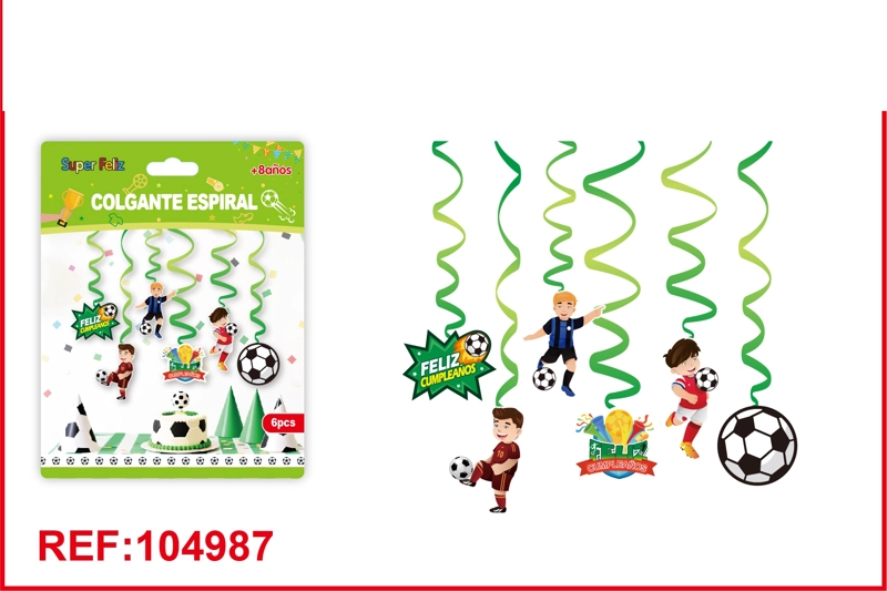 COLGANTE ESPIRAL DE COPA DEL MUNDO (CONFETI) - 1