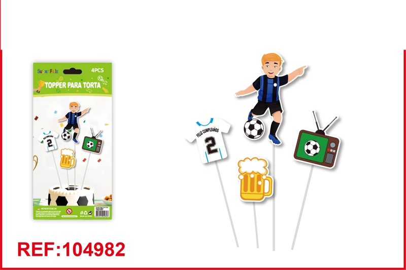 TOPPER DE COPA DEL MUNDO 4PCS (FRANELA 2) - 1