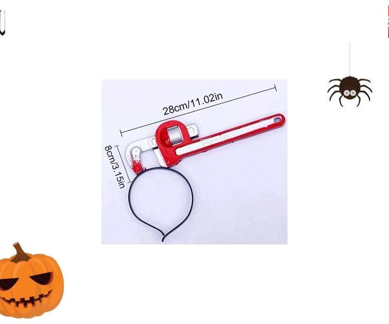 HALLOWEEN (CINTILLO LLAVE INGLESA ROJA) - 1