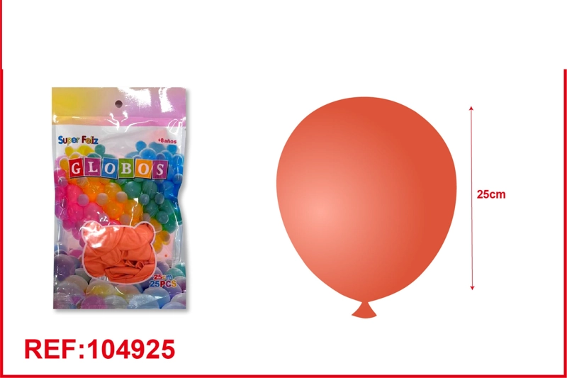 GLOBOS LATEX DE MACARON ROSA GLOD 25PCS - 1