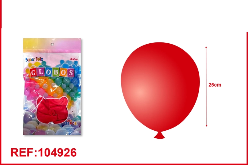 GLOBOS LATEX DE MACARON ROJO 25PCS - 1