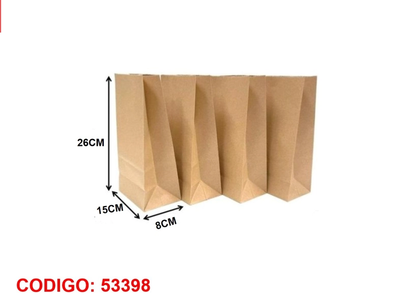 BOLSA DE REGALO (PAPEL KRAFT/15X8X26) - 1