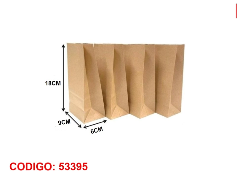 BOLSA DE REGALO (PAPEL KRAFT/9X6X18) - 1