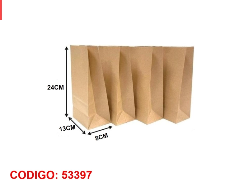 BOLSA DE REGALO (PAPEL KRAFT/13X8X24) - 1
