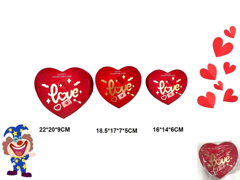 CAJAS DE REGALO (CORAZON/ROJO/LOVE) - 1