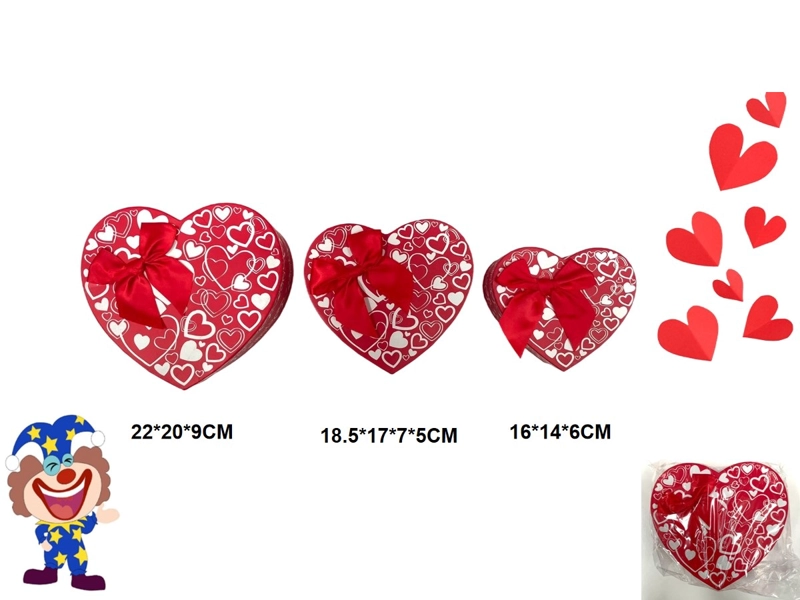 CAJAS DE REGALO (CORAZON/BLANCO/ROJO) - 1