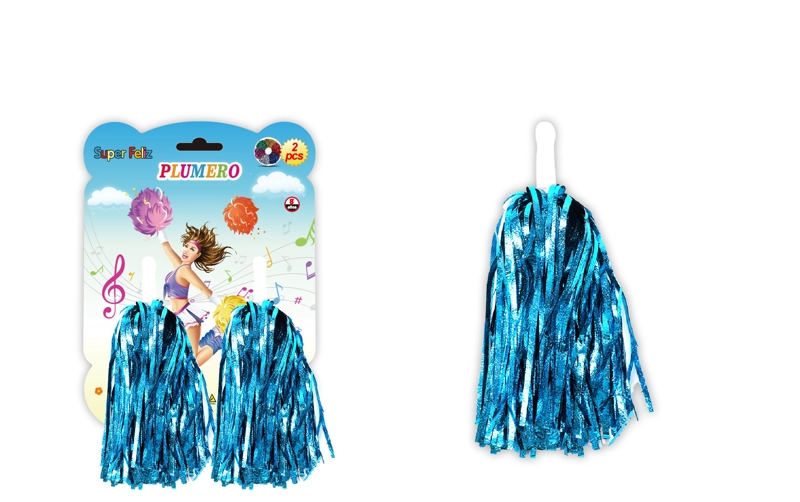 PLUMERO O POM POM AZUL - 1