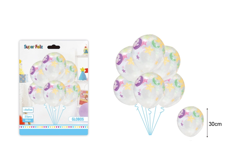 GLOBOS ESTRELLA-LUNA 30 CM - 1
