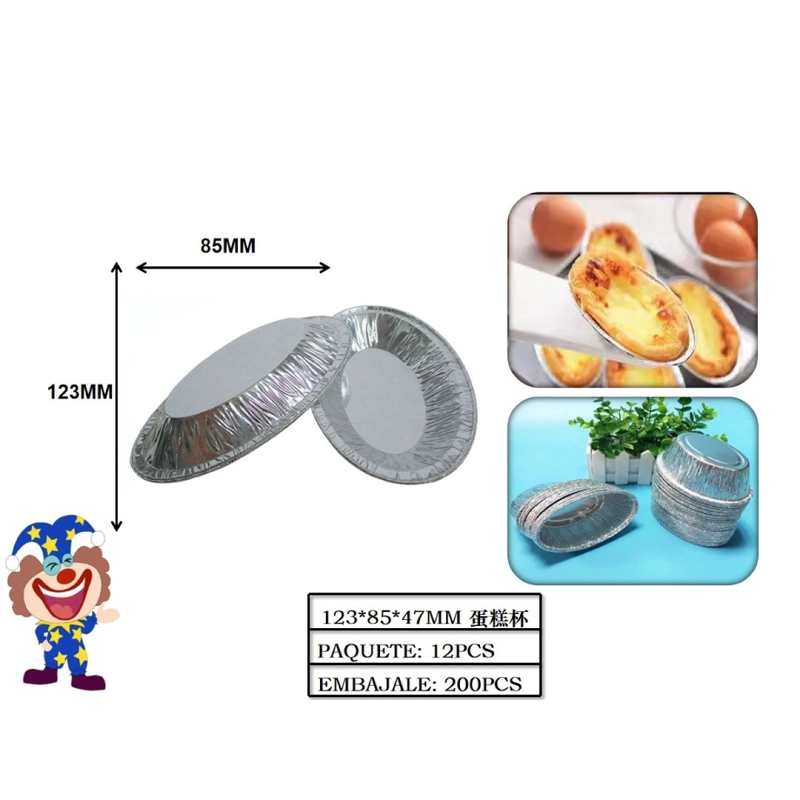 BANDEJA ALUMINIO 123 MM X 85 MM - 1