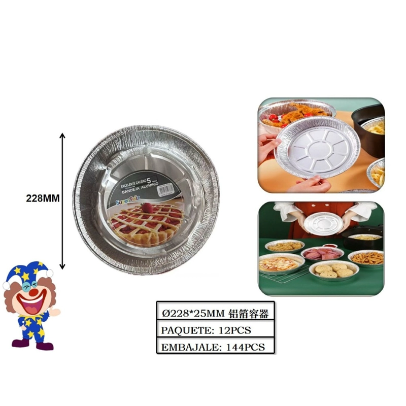 BANDEJA ALUMINIO CIRCULAR 228 MM - 1