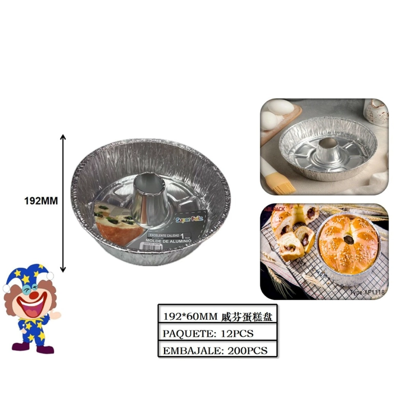 BANDEJA ALUMINIO 192 MM X 60 MM 12 PCS - 1