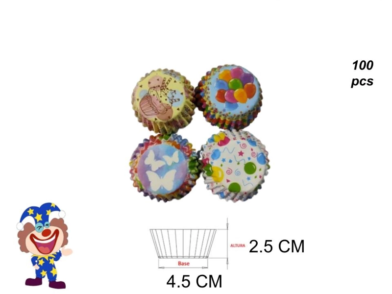 CAPSULAS (DISEÑO GLOBOS Y MARIPOSAS/2.5X4.5CM) - 1
